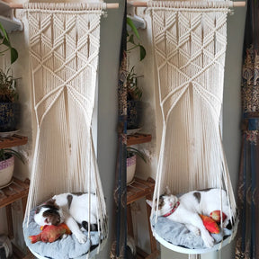 Macrame Cat Swing Bed