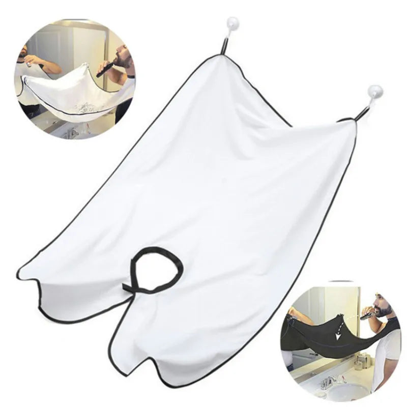 Man Bathroom Apron Male Beard Apron Razor Holder Hair Shave Beard Catcher Waterproof Floral Cloth Bathroom Cleaning Gift for Man